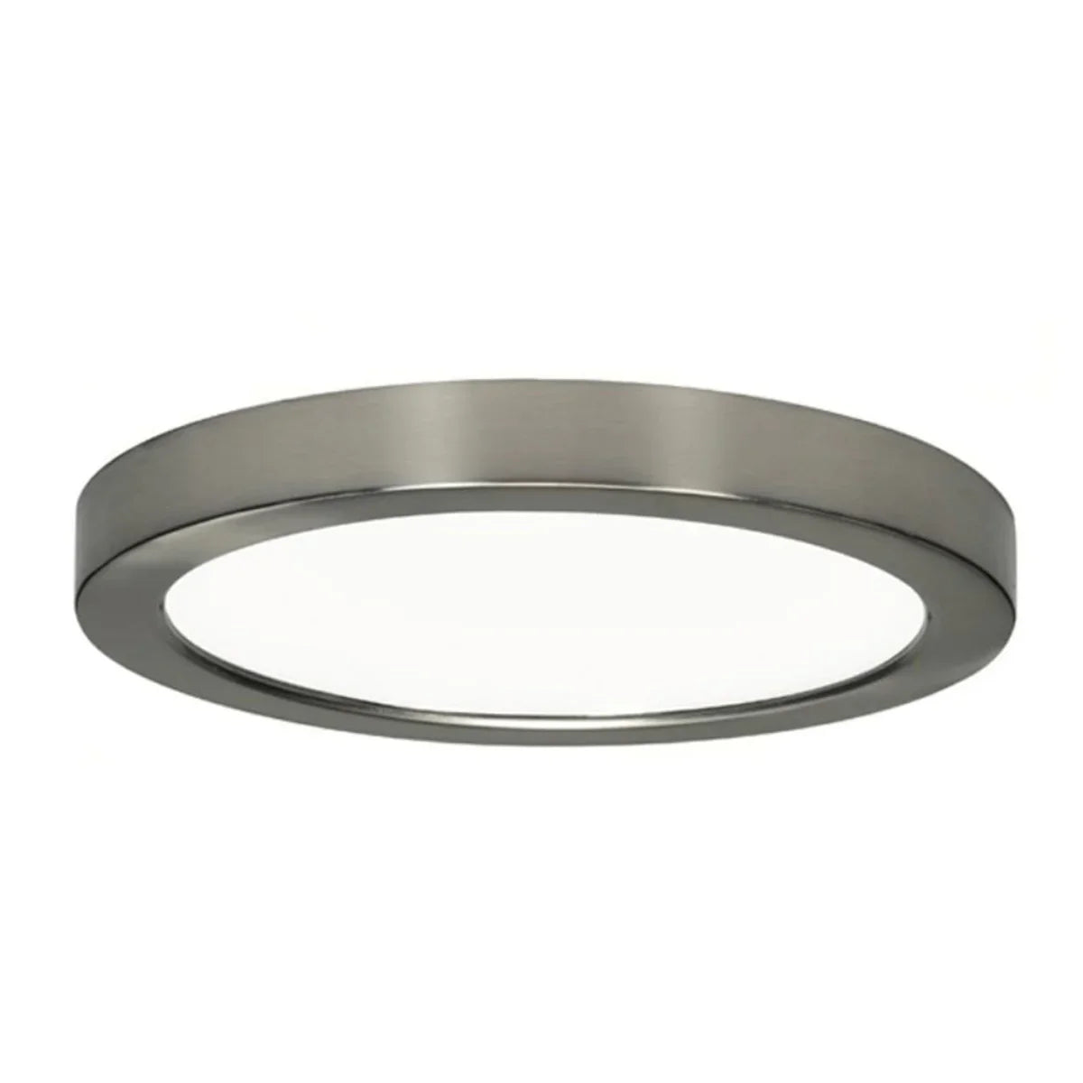 Blink 9 in. LED Round Flush Mount 2700K Brushed Nickel finish - Bees Lighting