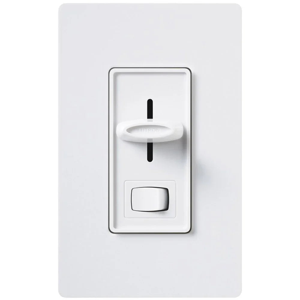 Skylark ELV+ Slide Dimmer Switch, 300 Watts, Single Pole or 3-Way, White - Bees Lighting