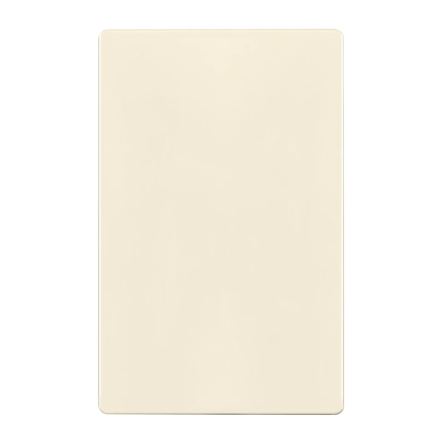 1-Gang Screwless Blank Wall Plate, Light Almond - Bees Lighting