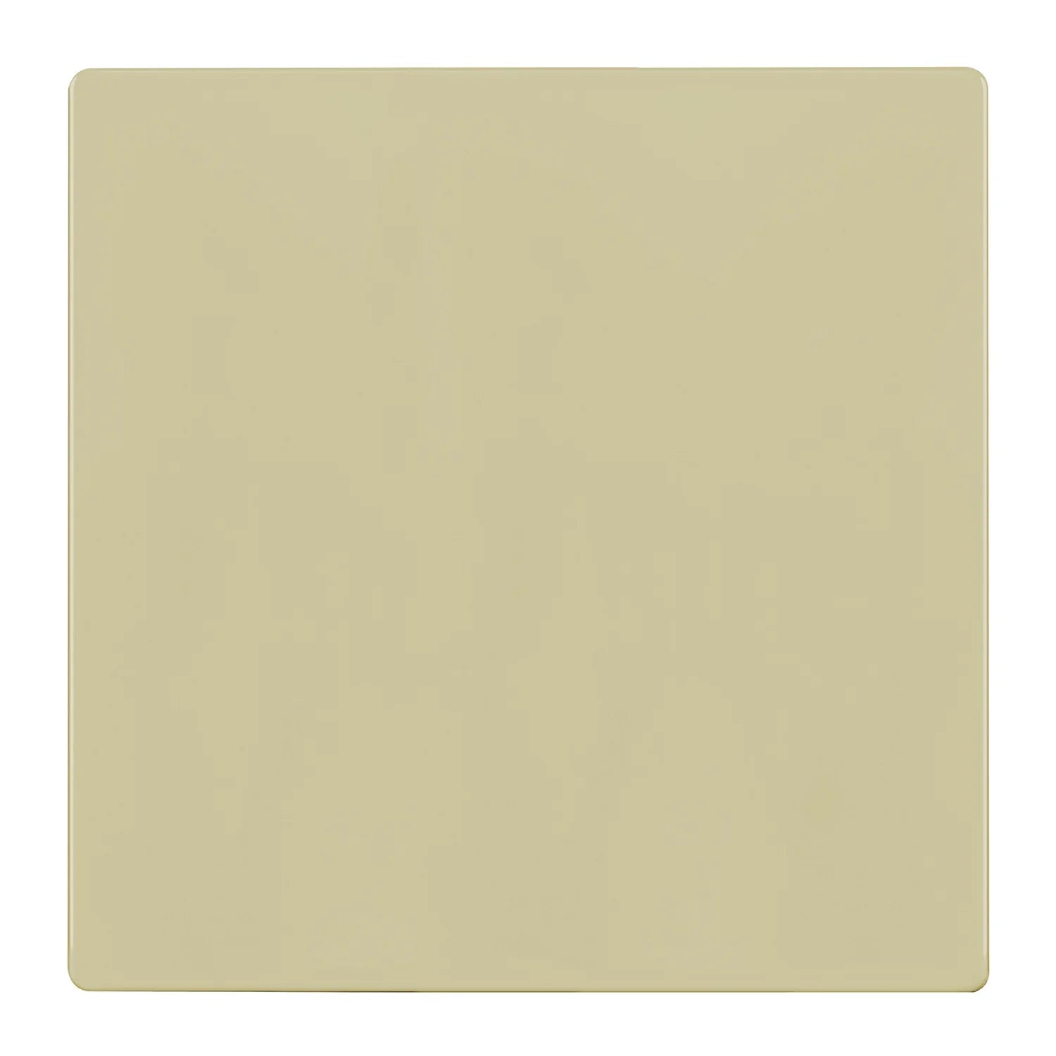 2-Gang Screwless Blank Wall Plate, Ivory - Bees Lighting