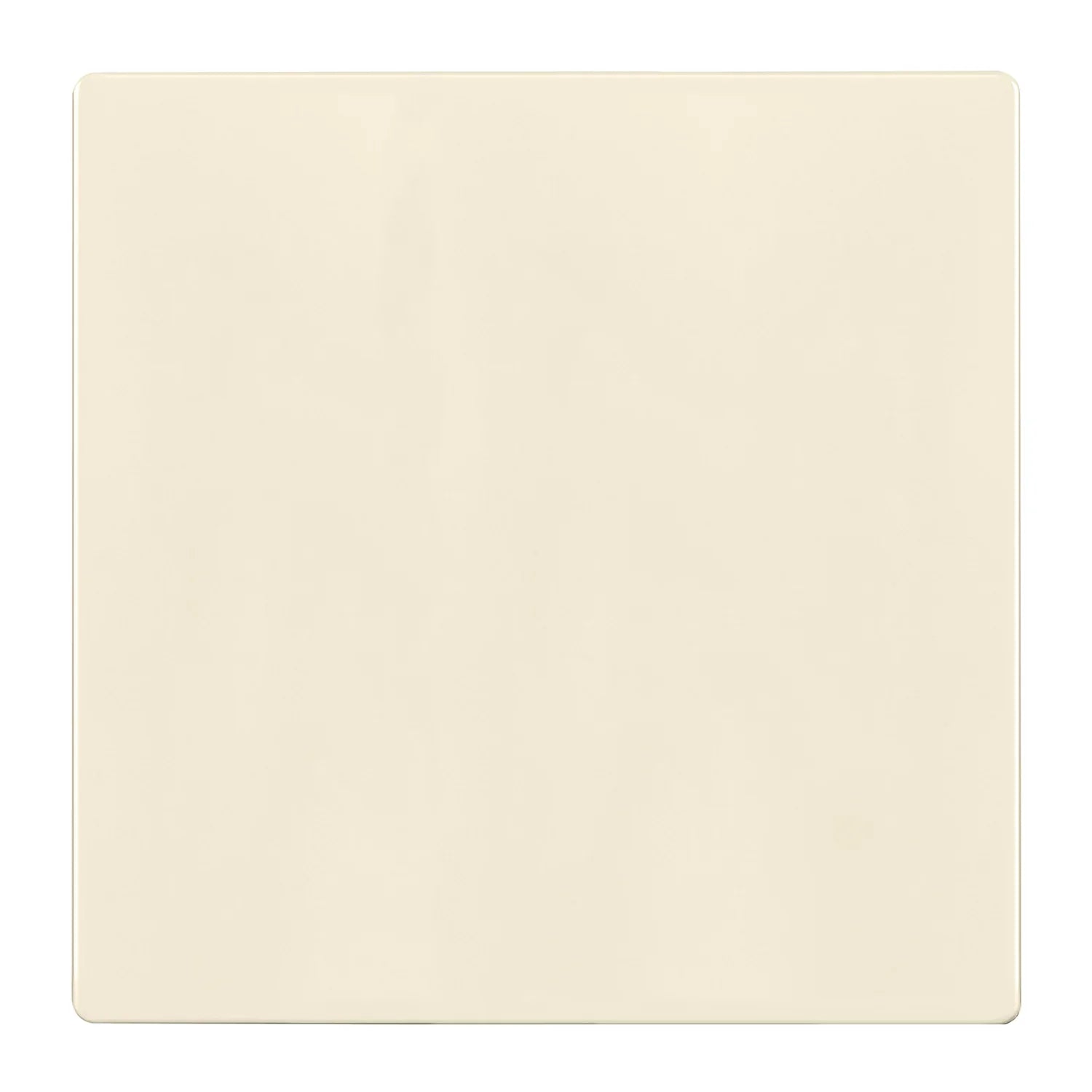 2-Gang Screwless Blank Wall Plate, Light Almond - Bees Lighting