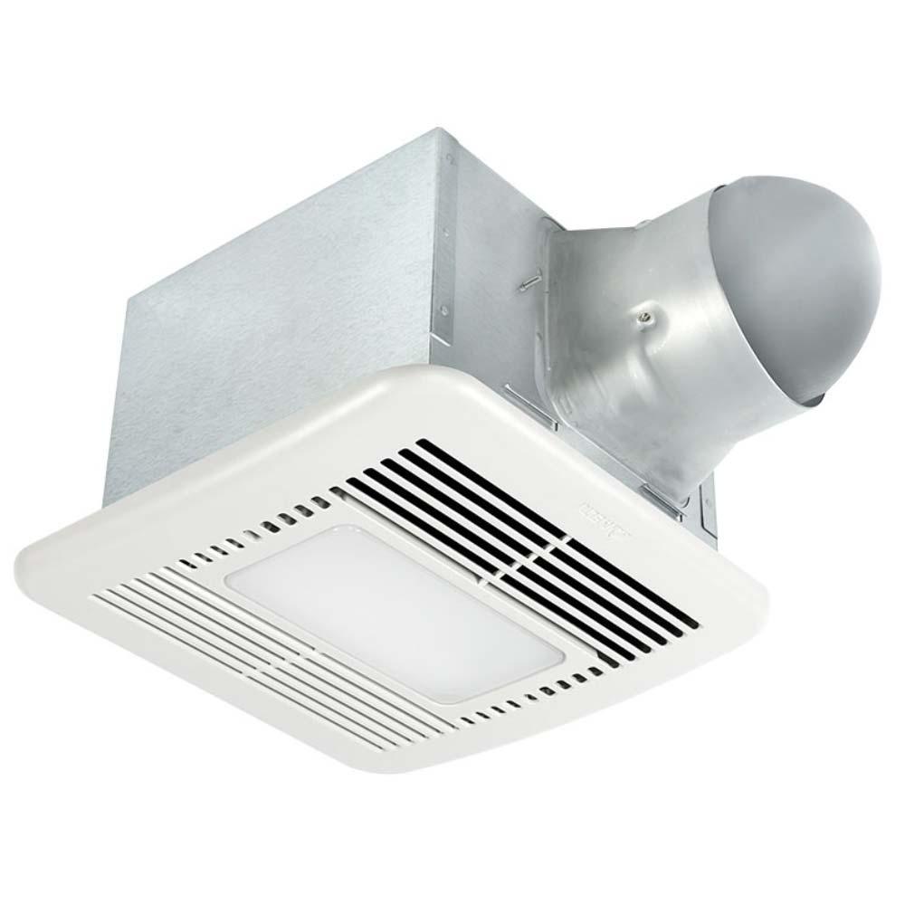 Delta BreezSignature Adjustable 80-110 CFM Bathroom Exhaust Fan With Dimmable LED Light, Night-Light, and Dual Speed