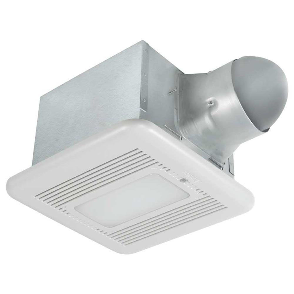 Delta BreezSignature 80-110 CFM Adjustable Speed Bathroom Exhaust Fan With Dimmable LED Light, Night-Light, Motion and Humidity Sensor