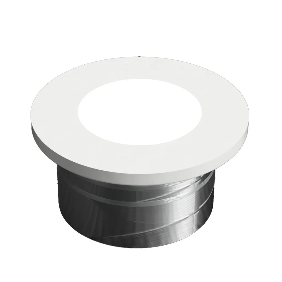 Recess Mount LED Slim Puck Mini, 90 Lumens, 3000K, 12VDC, White - Bees Lighting