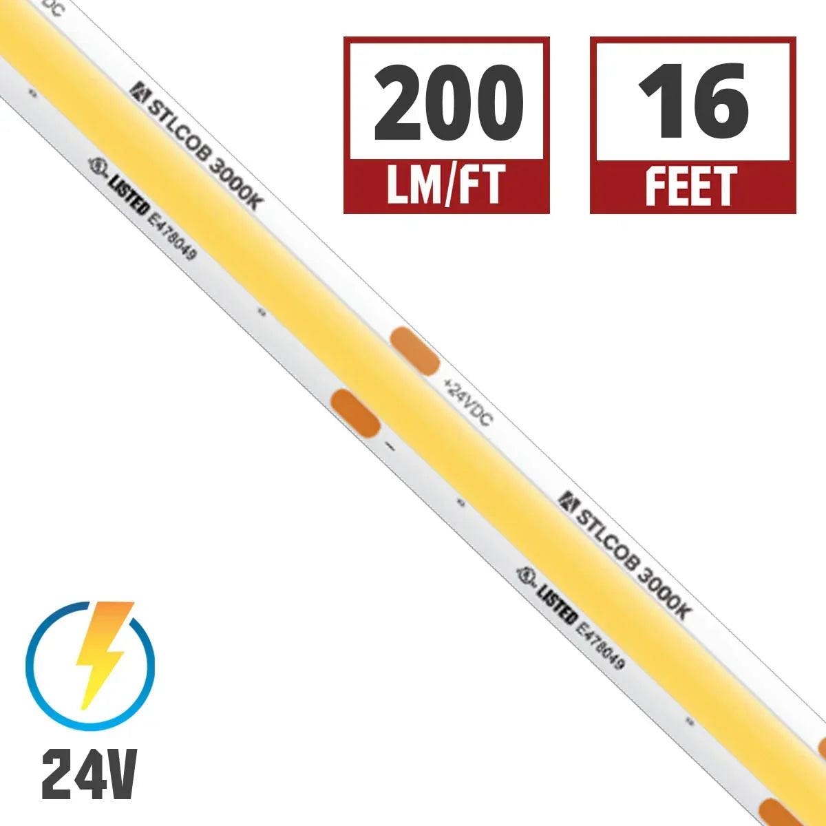 Trulux COB Tape Light, Static White, 220 Lm/ft - Bees Lighting