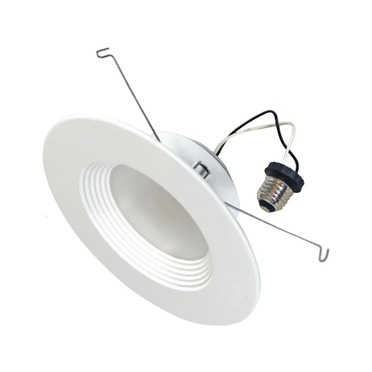5/6" LED Retrofit Can Light, 900 Lm, 3000K, Baffle White Trim - Bees Lighting