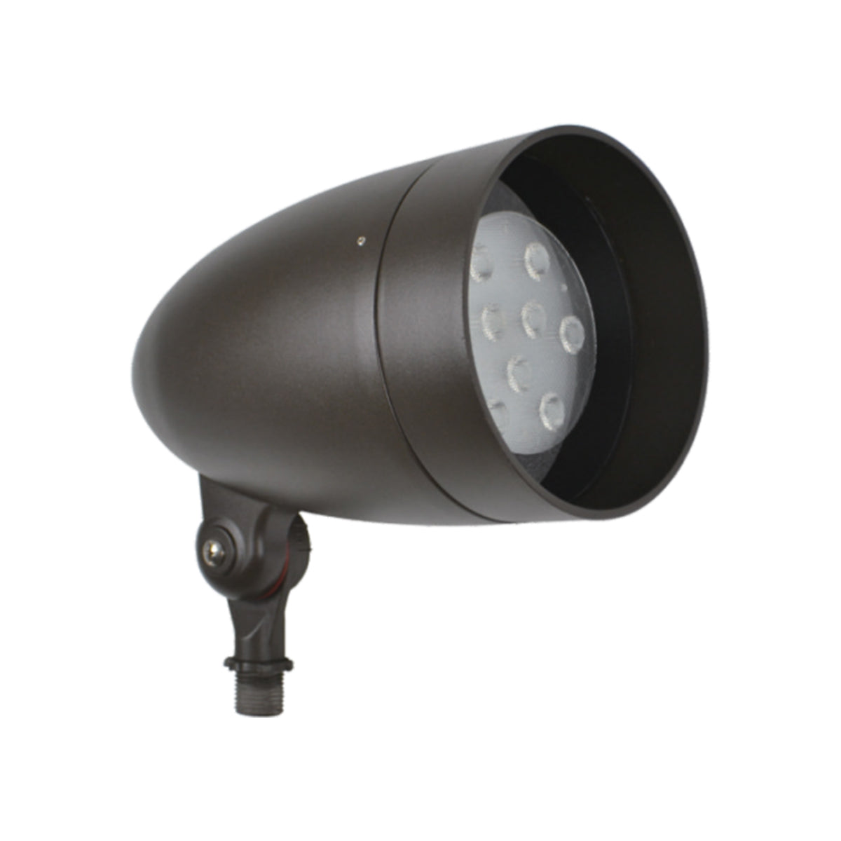 LED Bullet Flood Light, 1250 Lumens, 15W, 5000K, Knuckle Mount, 120-277V - Bees Lighting