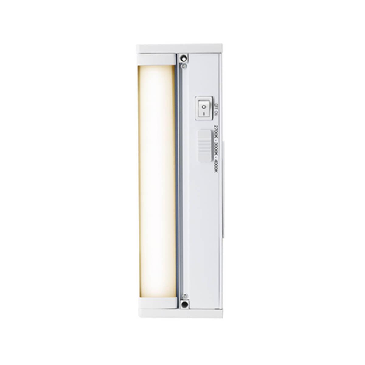 10 Inch Under Cabinet LED Light with Tilting Lens, 450 Lumens, Interconnectable, CCT Selectable 27K/30K/40K, 120V - Bees Lighting