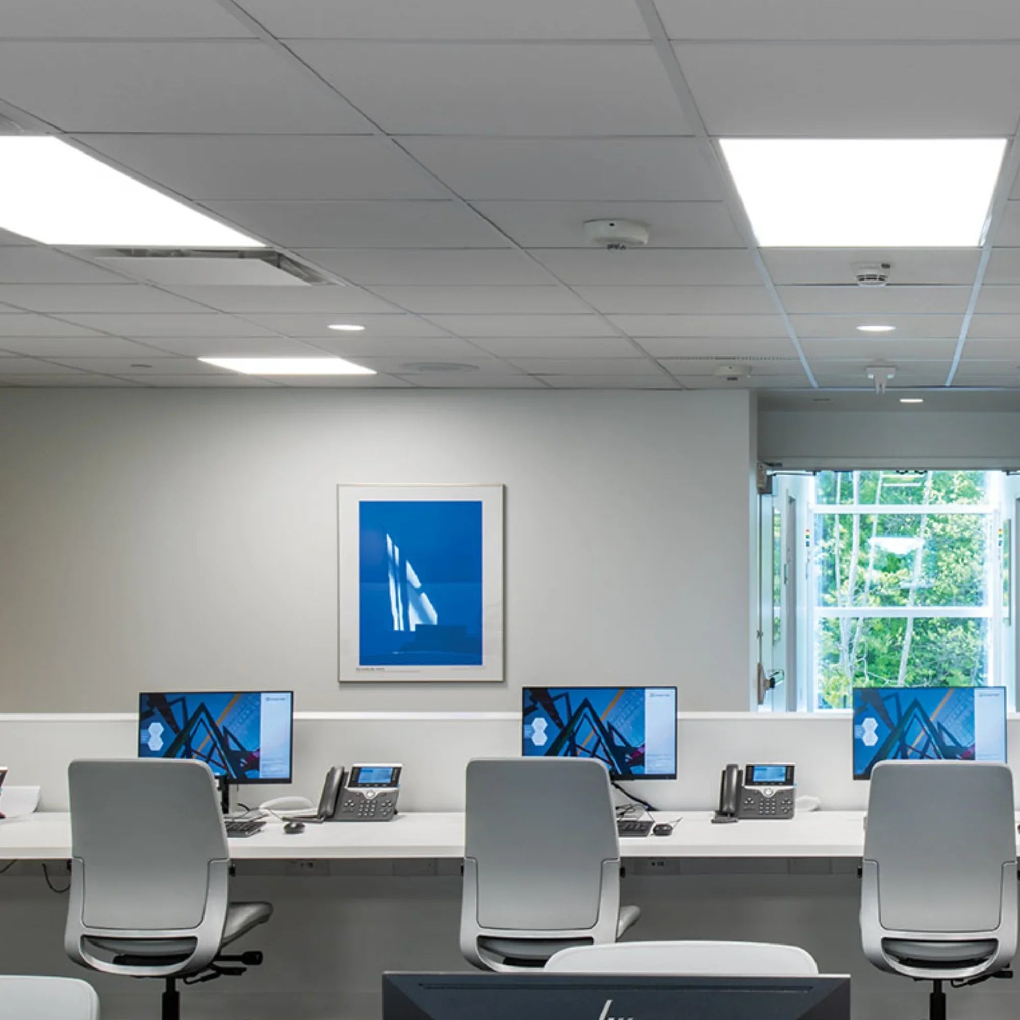 2x4 LED Panel Light, 5500 Lumens, 45 Watts, 35K/40K/50K, 120/277V