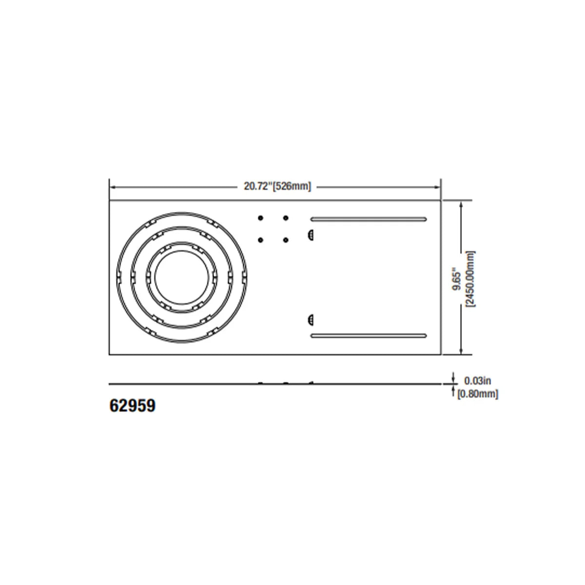 Adjustable Mounting Frame for 3", 4", 6", and 8" Microdisks - Bees Lighting