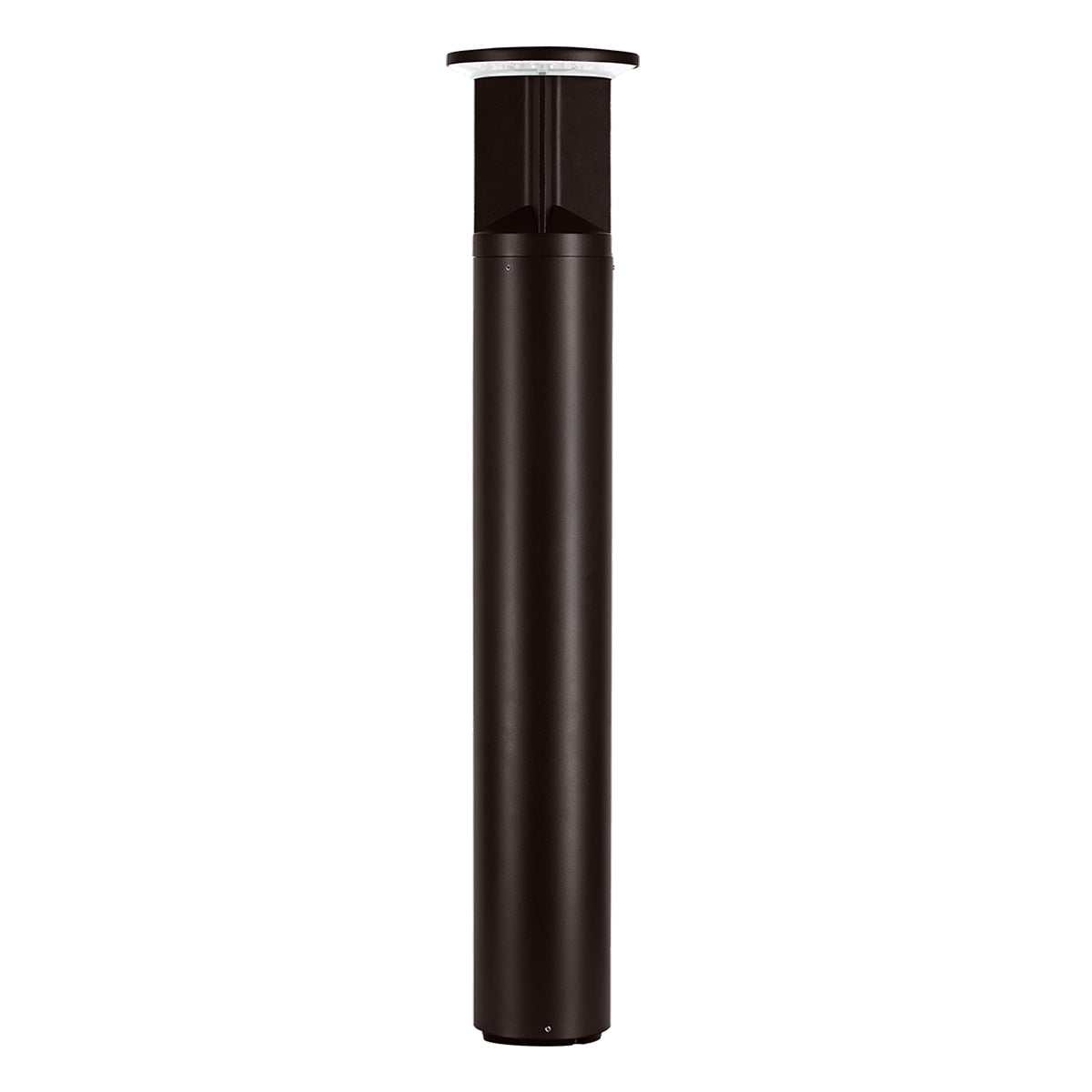 42" Round LED Bollard Light, 16/20/24W, 30K/40K/50K, Bronze, 120-347V, 90-360° Distribution