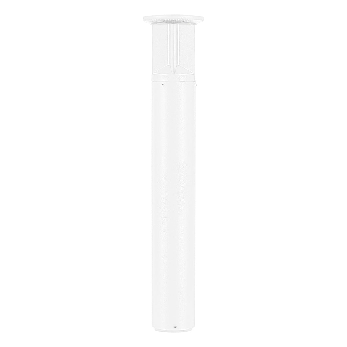 42" Round LED Bollard Light, 16/20/24W, 30K/40K/50K, White, 120-347V, 90-360° Distribution