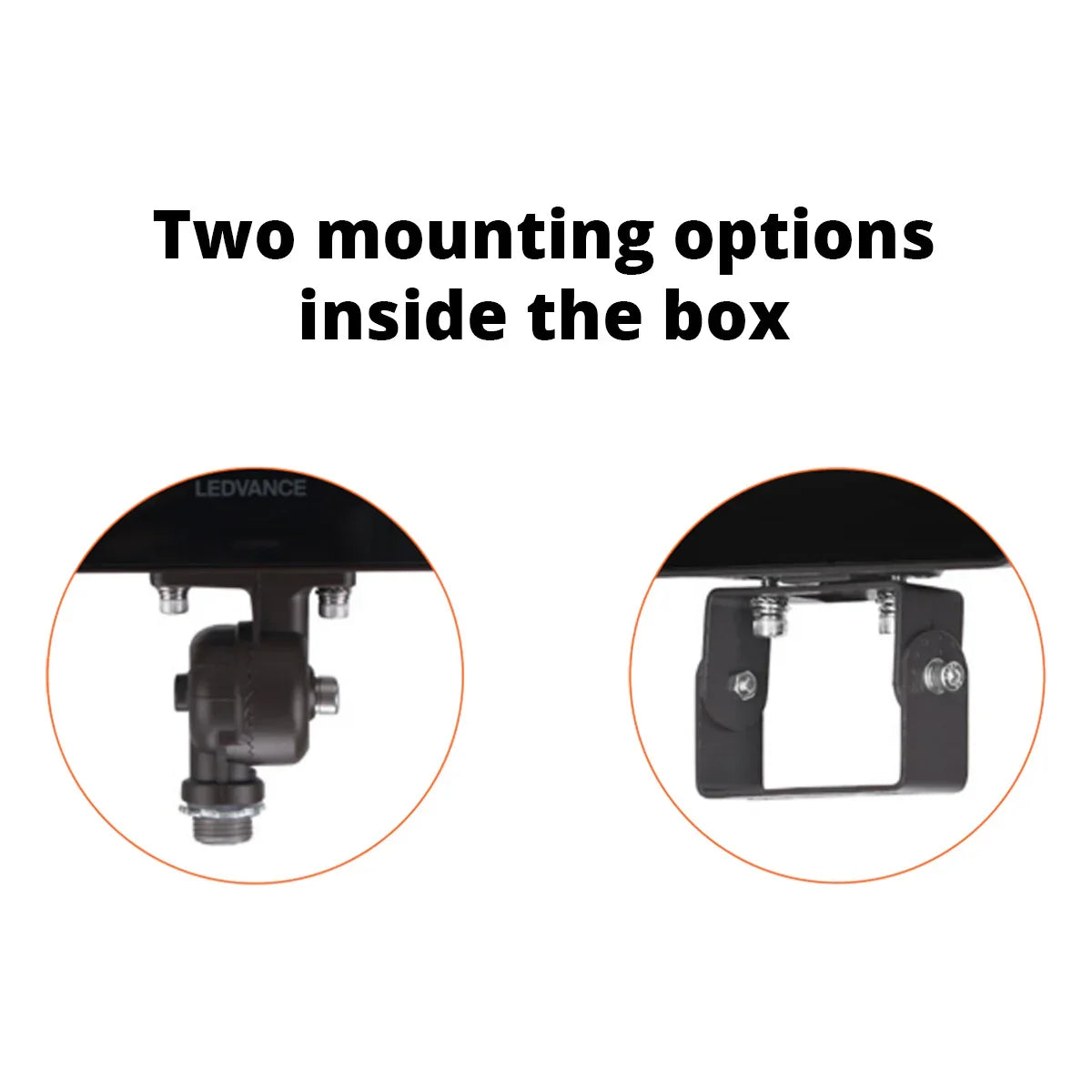 LED Flood Light, 4350 lm, 30W, 30K/40K/50K, Kunckle & Trunnion, 120-347V, Bronze - Bees Lighting