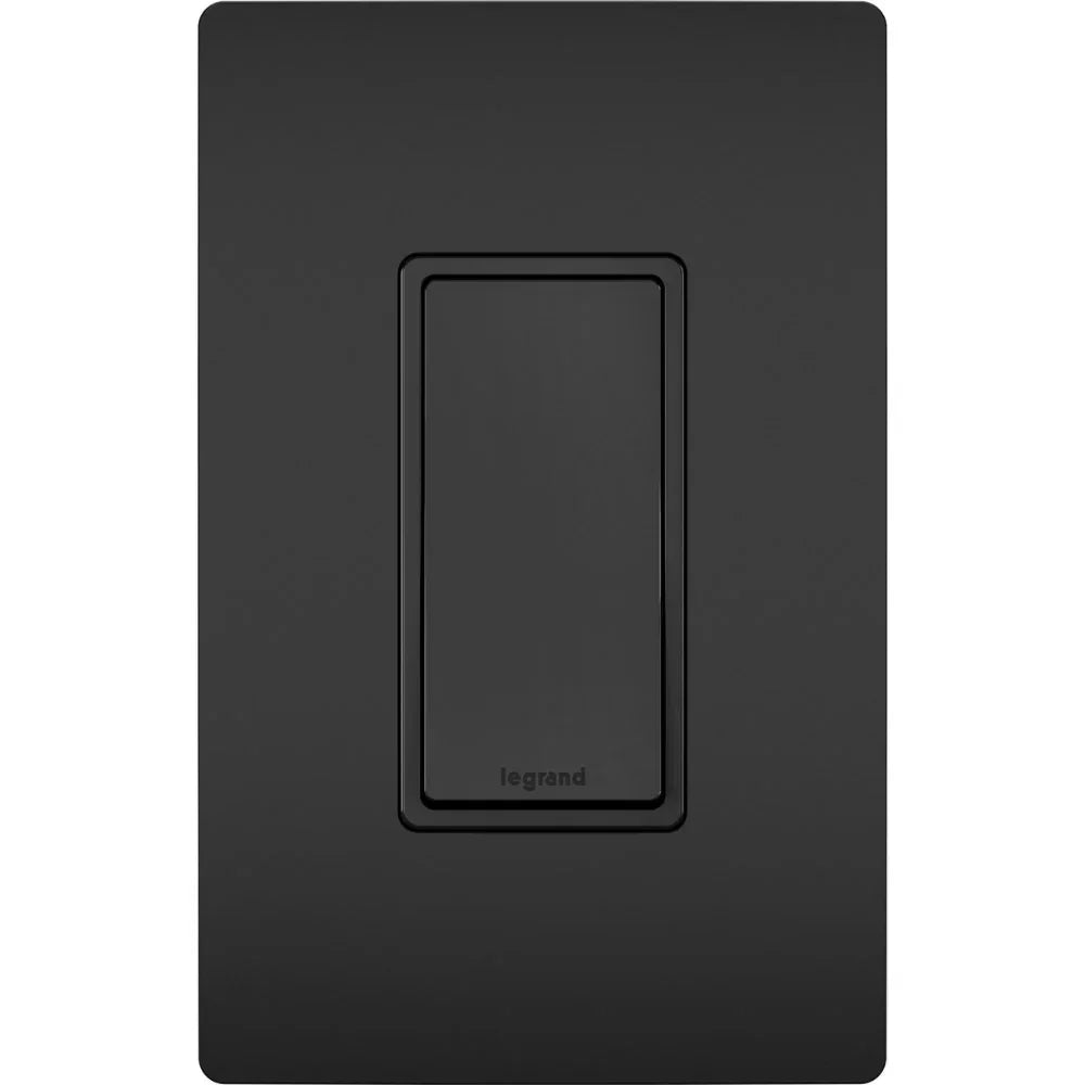 radiant 3-Way Rocker Light Switch, 15-Amp, 120V, Black - Bees Lighting