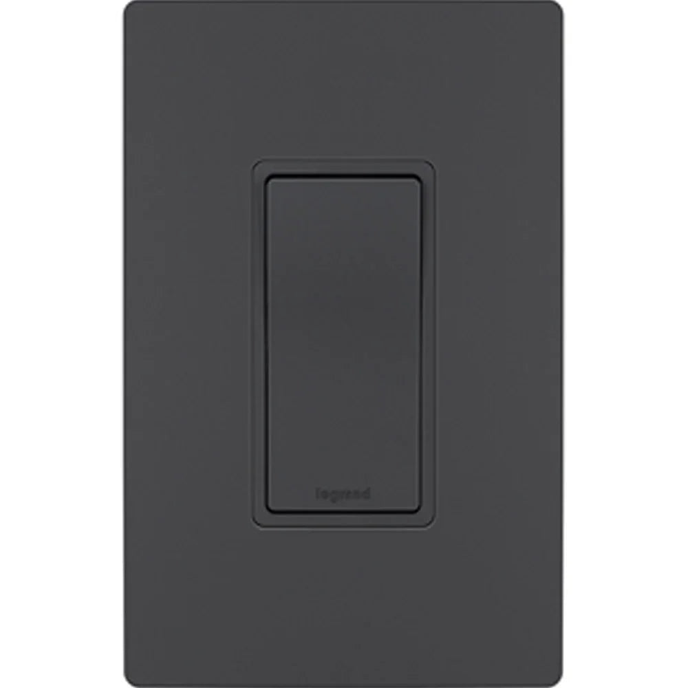 radiant 4-Way Rocker Light Switch, 15-Amp, 120V, Graphite - Bees Lighting