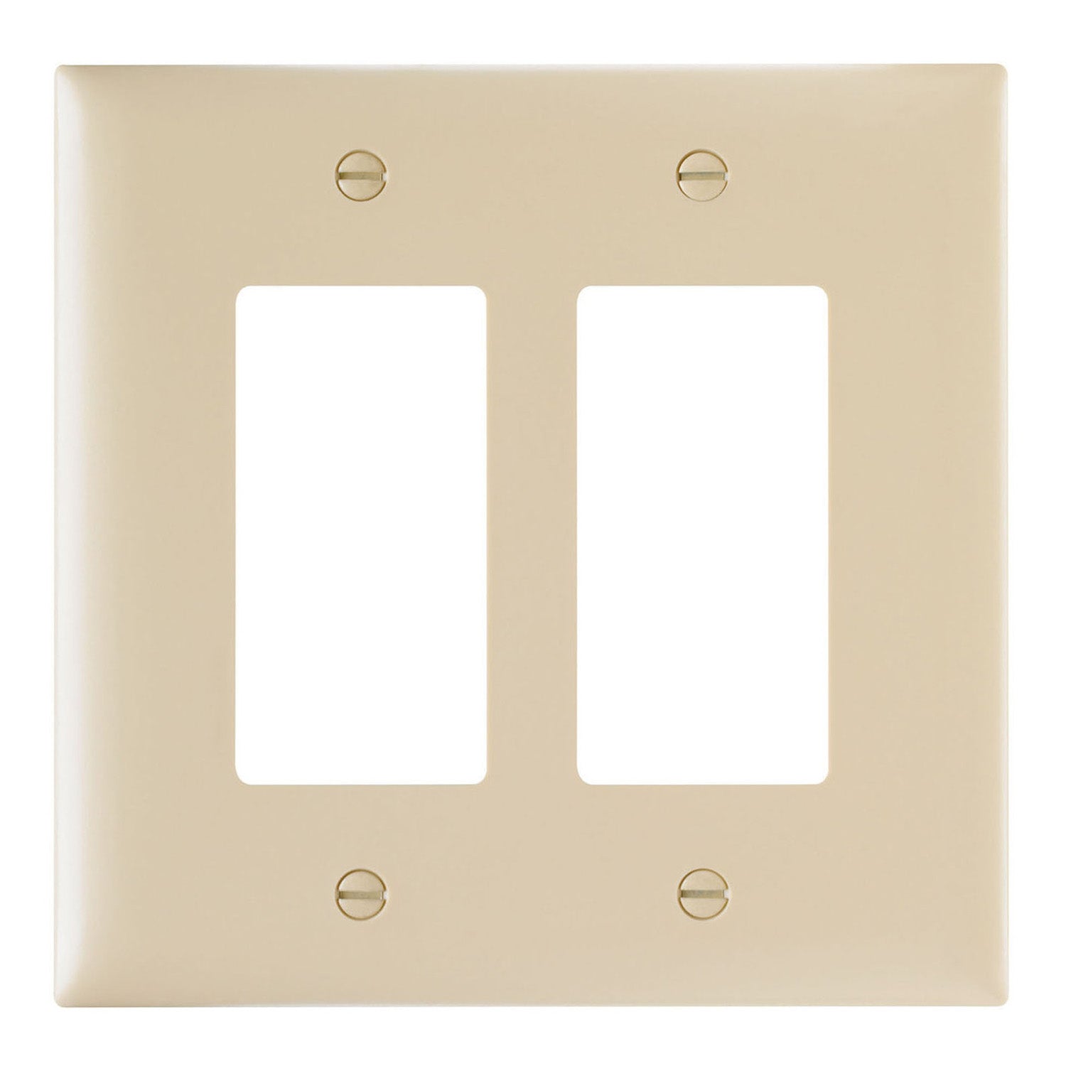 Pass & Seymour TP82 2Gang Wall Plate, Duplex Receptacle, Nylon