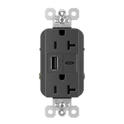 Legrand TR20USBAC6 Tamper Resistant 20A Duplex Receptacle with USB Type A/C - Bees Lighting