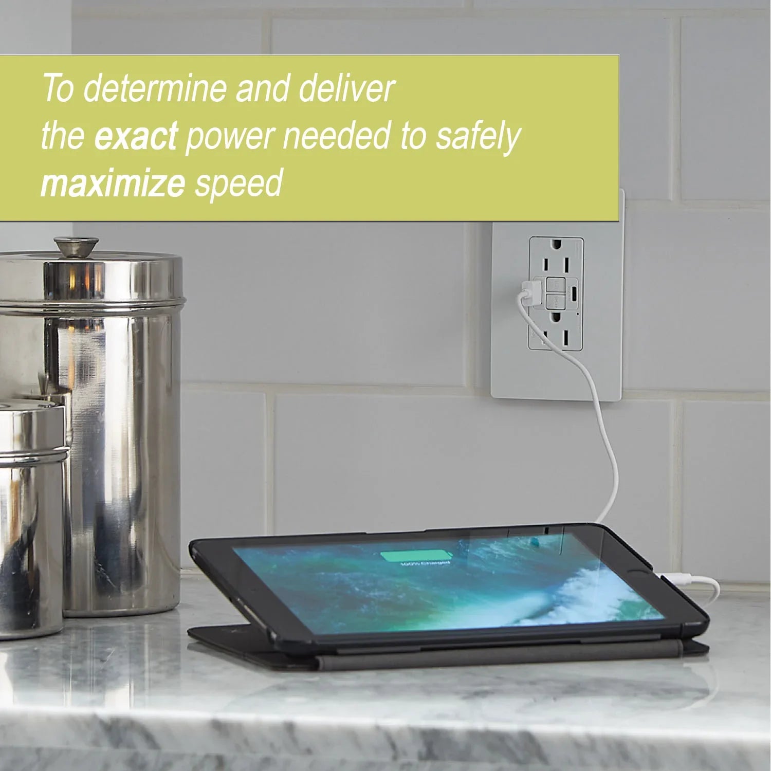 radiant 20A Tamper Resistant Outlet with PLUS Power Delivery USB Type C/C, White - Bees Lighting