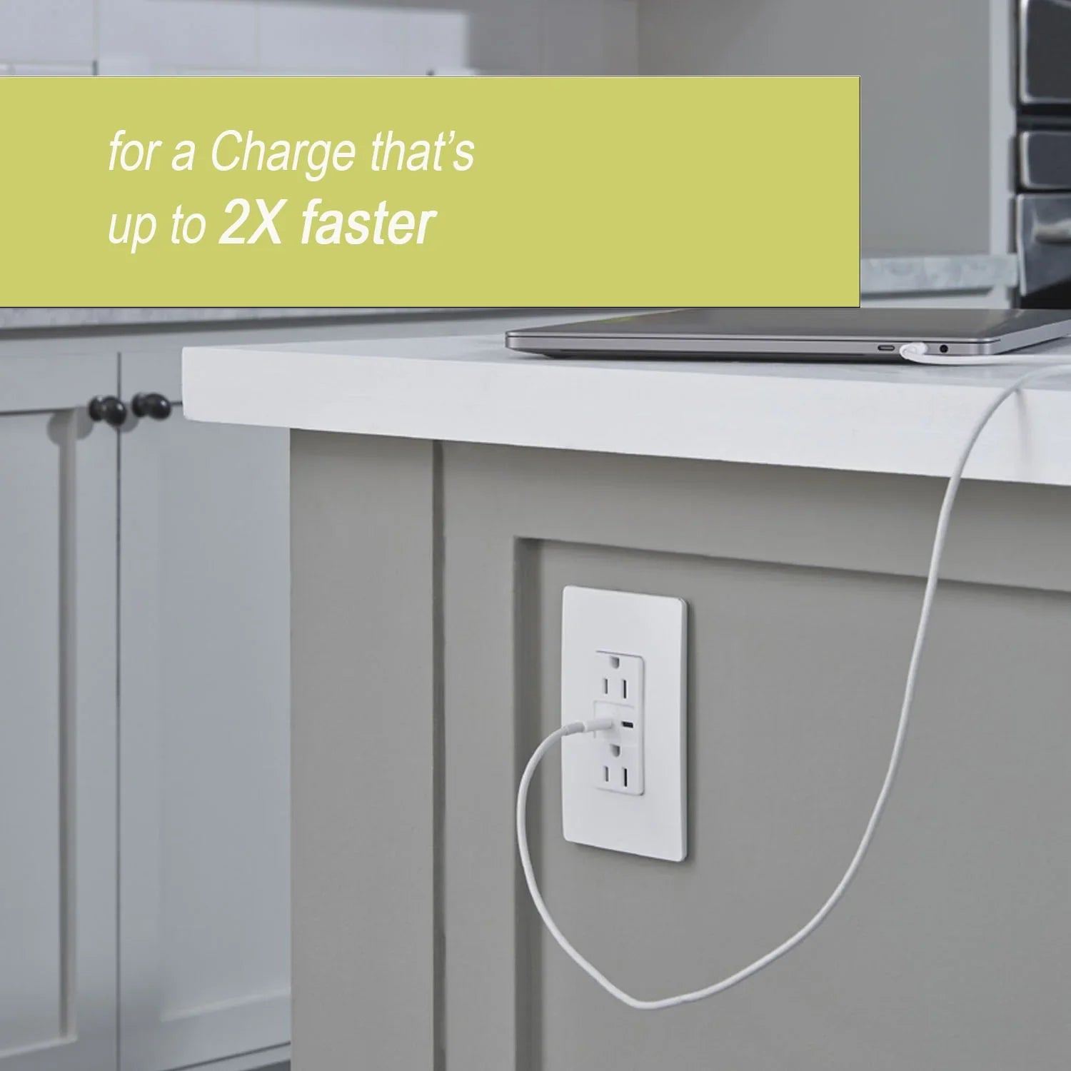 radiant 20A Tamper Resistant Outlet with PLUS Power Delivery USB Type C/C, White - Bees Lighting