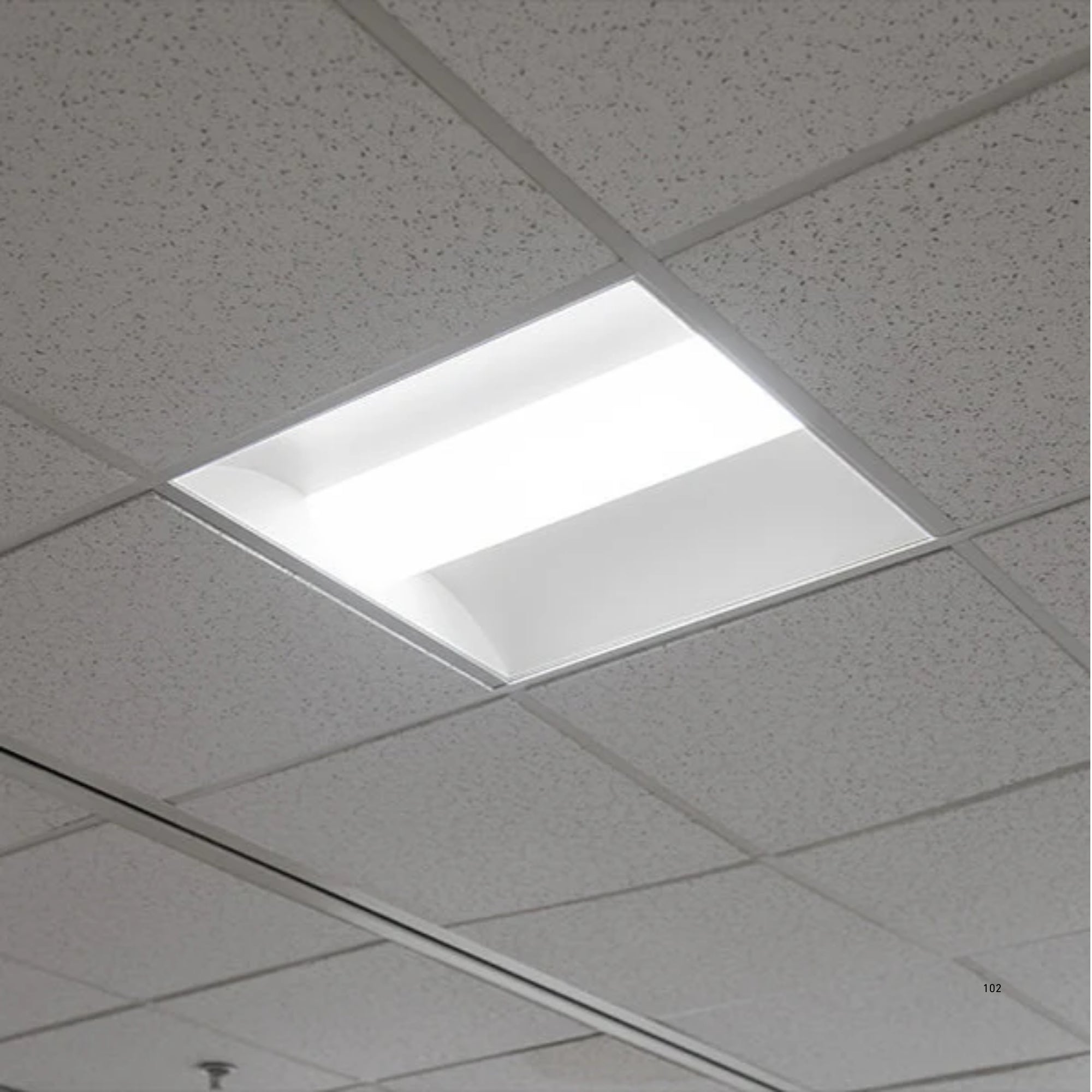 2x2 LED Troffer Light, 3600 Lumens, 30 Watts, 5000K, 120-277V, Center Basket Fixture