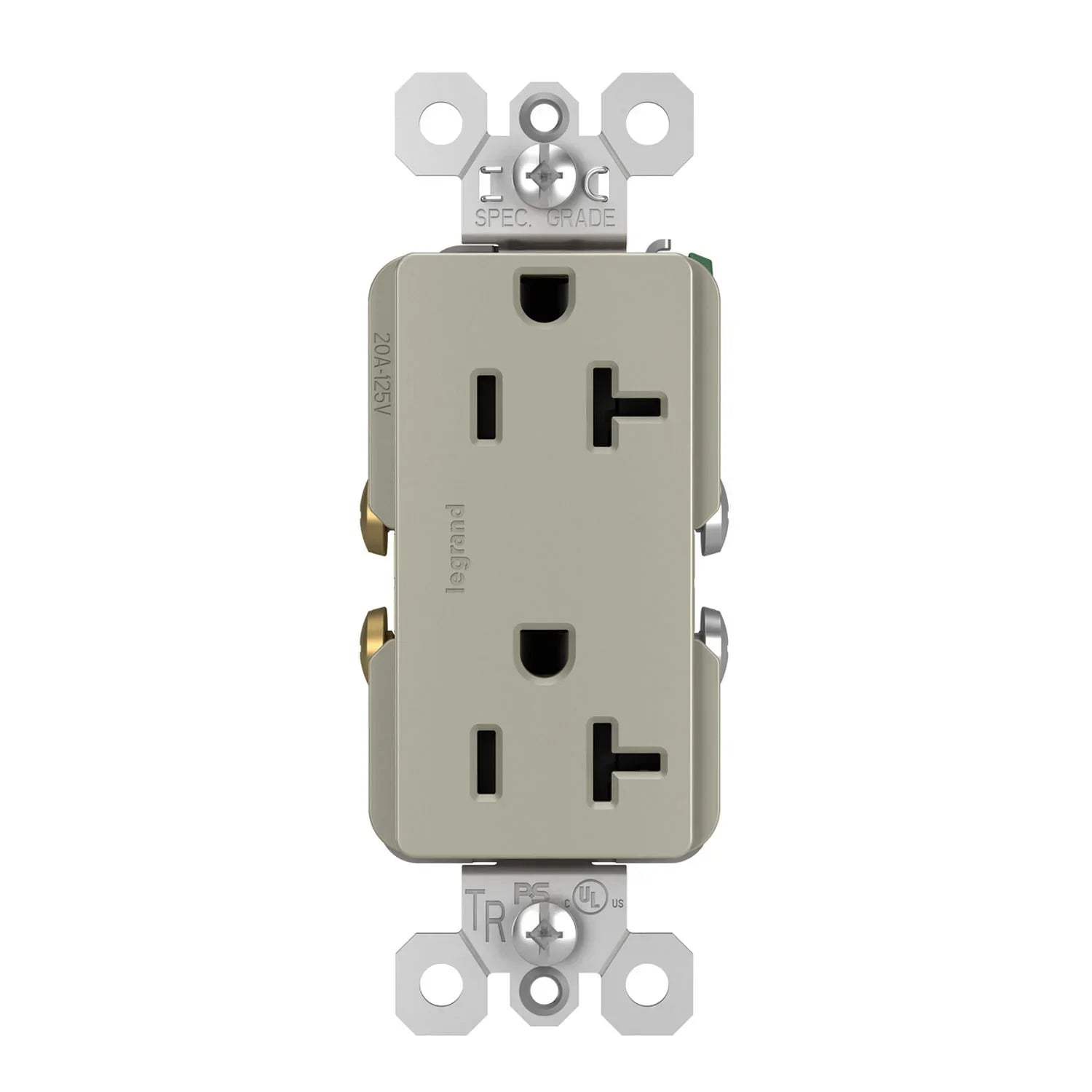 Legrand TR26352R radiant Spec Grade 20A Duplex Tamper-Resistant Receptacle - Bees Lighting