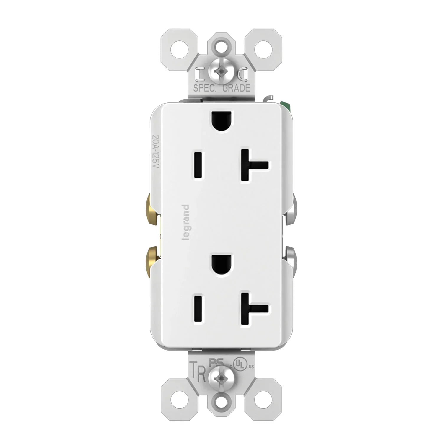 Legrand TR26352R radiant Spec Grade 20A Duplex Tamper-Resistant Receptacle - Bees Lighting