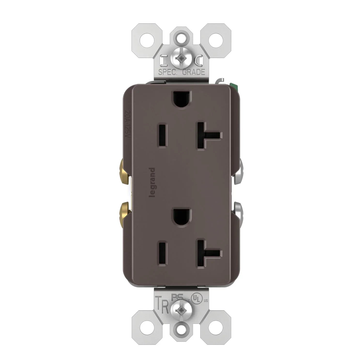 Legrand TR26352R radiant Spec Grade 20A Duplex Tamper-Resistant Receptacle - Bees Lighting