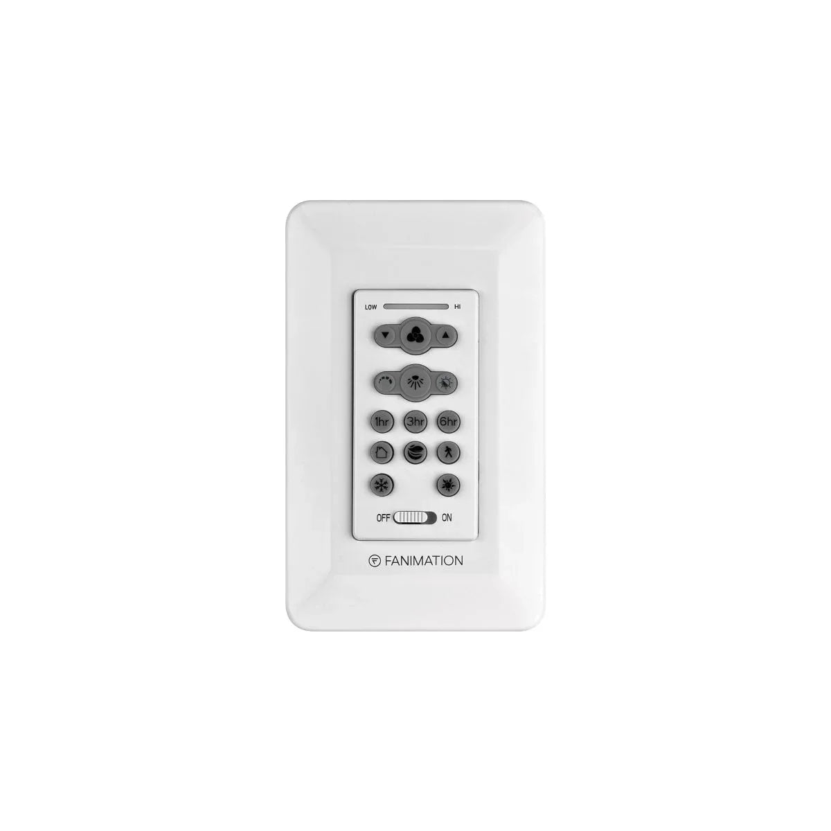 Fanimation 16-Speed DC Reversible Motor and Light Wall Control with Dimmer - Bees Lighting