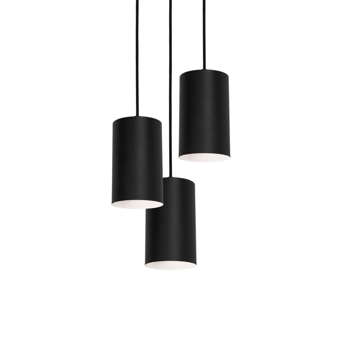 Tyke 18 in. 3 Lights Pendant Light Black Finish - Bees Lighting