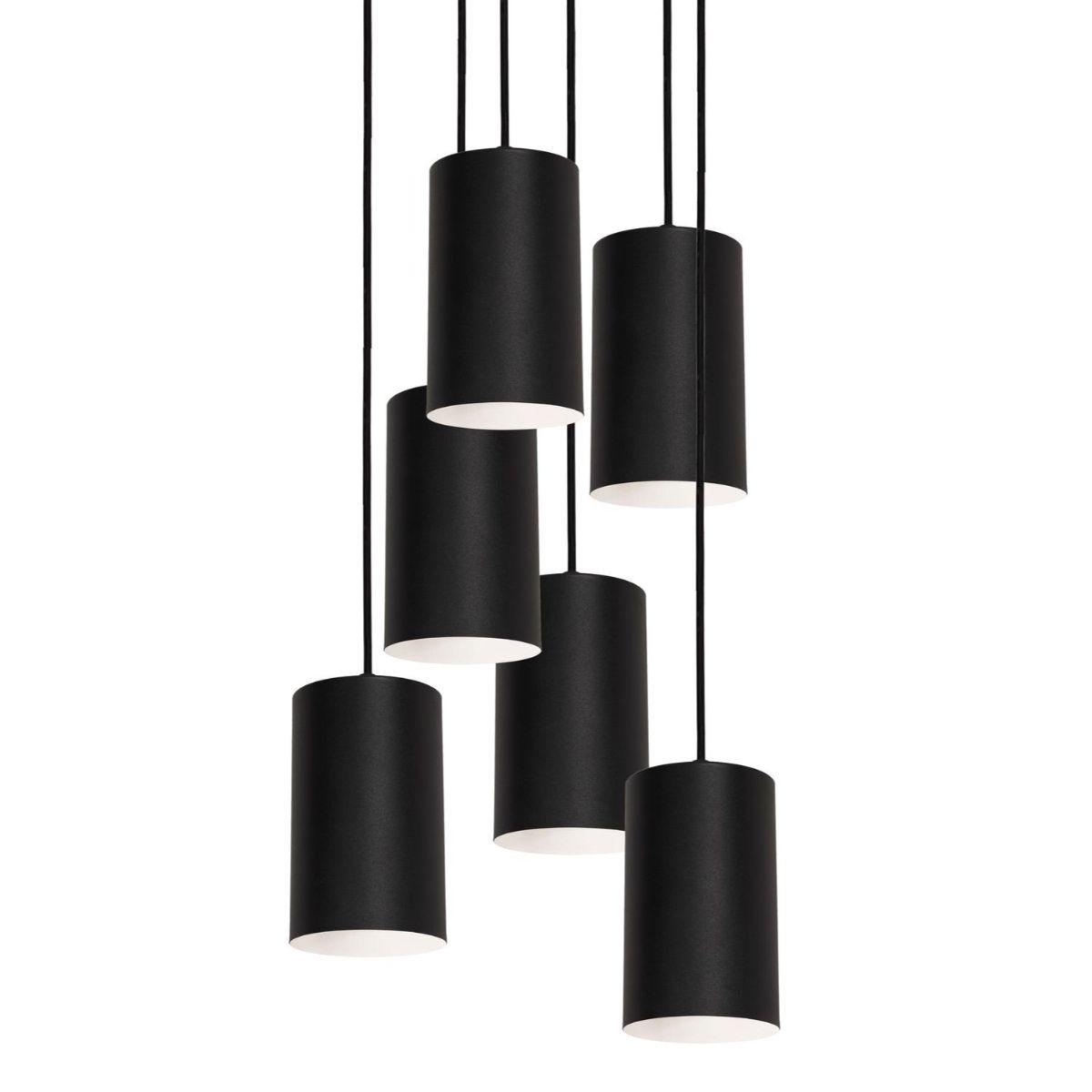 Tyke 24 in. 6 Lights Pendant Light Black Finish - Bees Lighting
