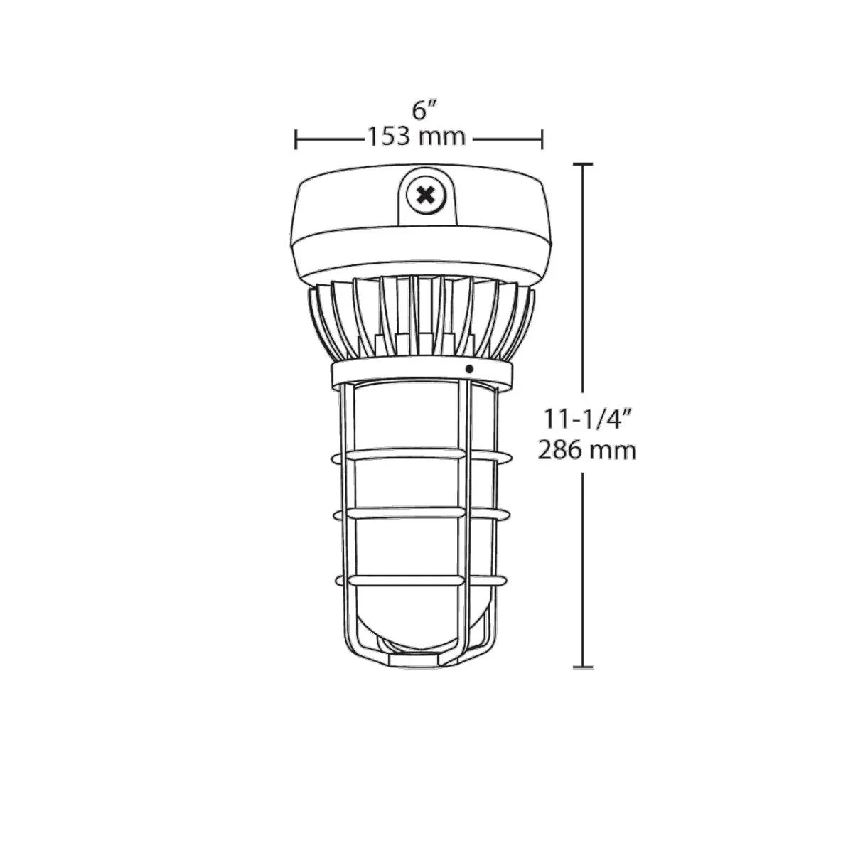 LED Jelly Jar Light Fixture, 26W, 2000 Lumens, 4900K, 120-277V, Ceiling Mount - Bees Lighting