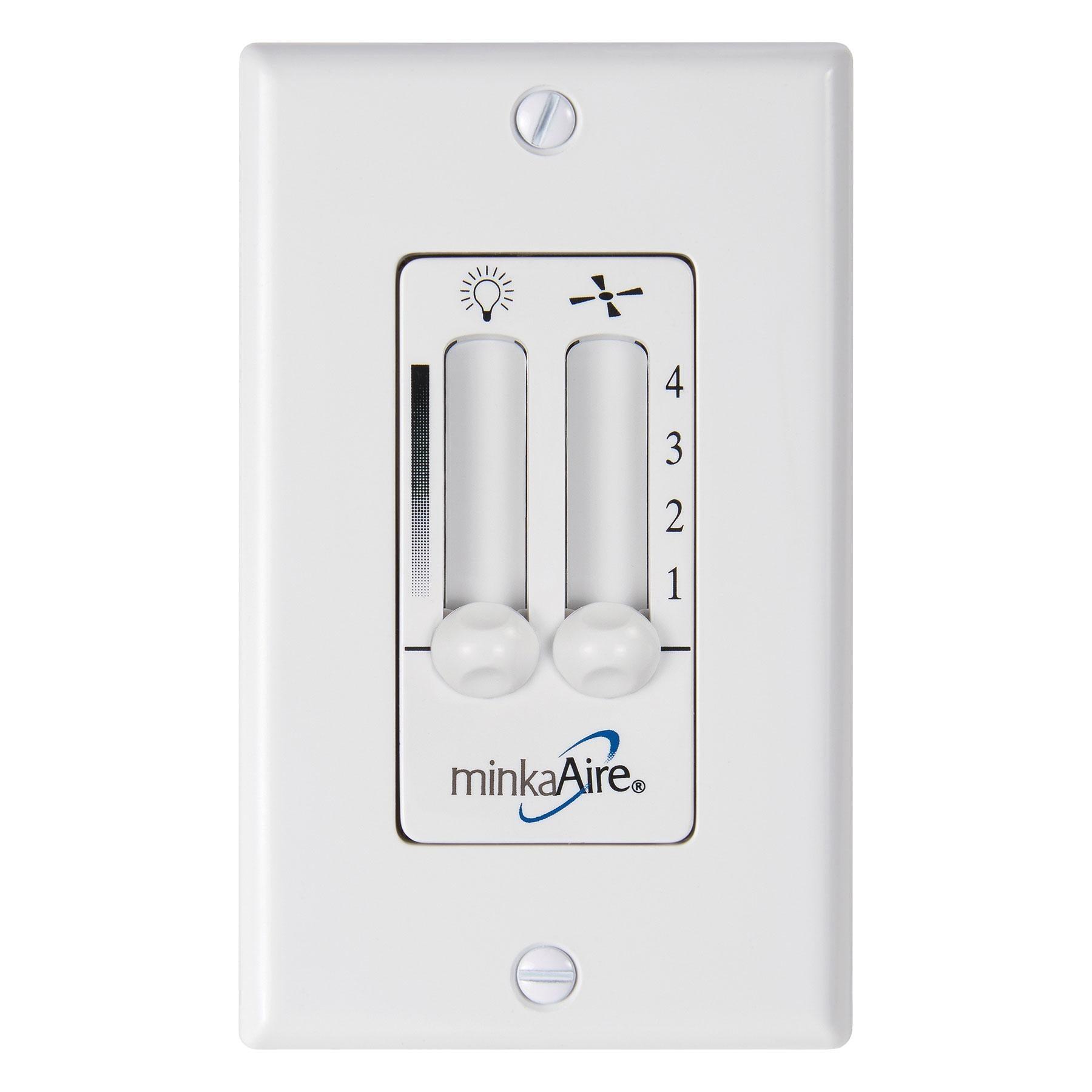 Aluma 4-Speed Ceiling Fan And Light Wall Control, White Finish - Bees Lighting