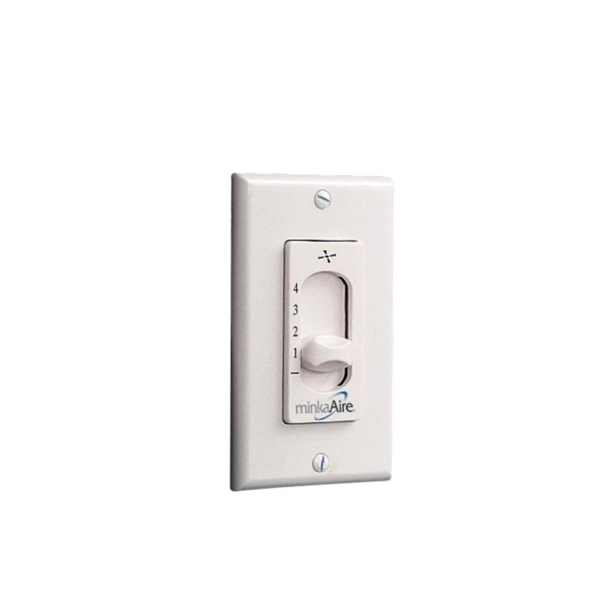 Rudolph 4-Speed Ceiling Fan Wall Control, White Finish - Bees Lighting