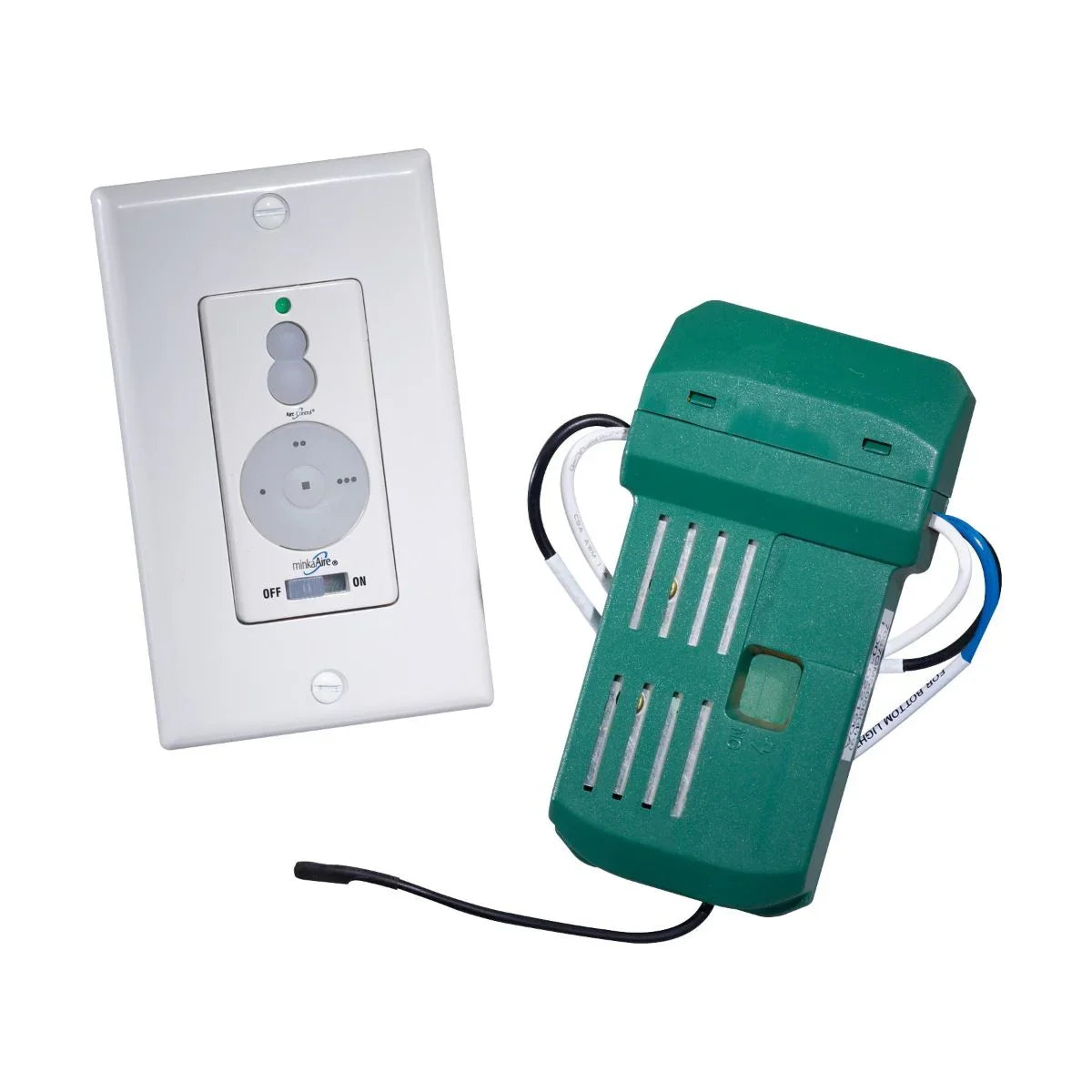 Minka Aire 3-Speed Full Range Light Dimmer Wall Control with Receiver - Bees Lighting