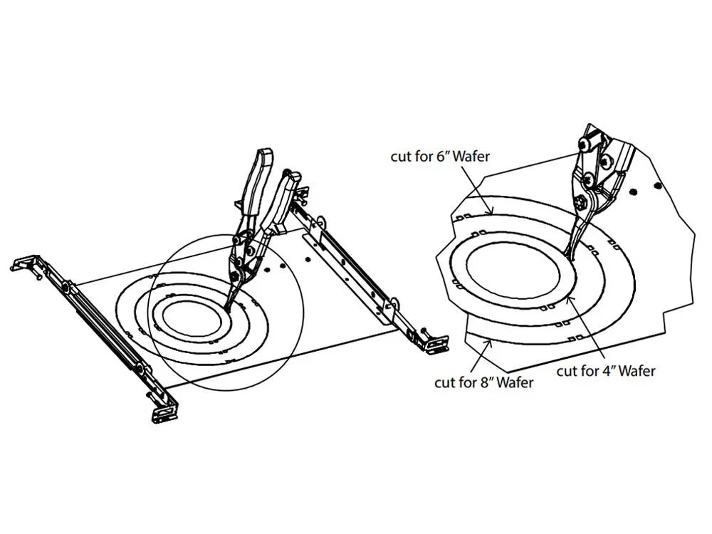 Wafer Series Universal New Construction Plate Works with 4, 6 and 8 Inch - Bees Lighting