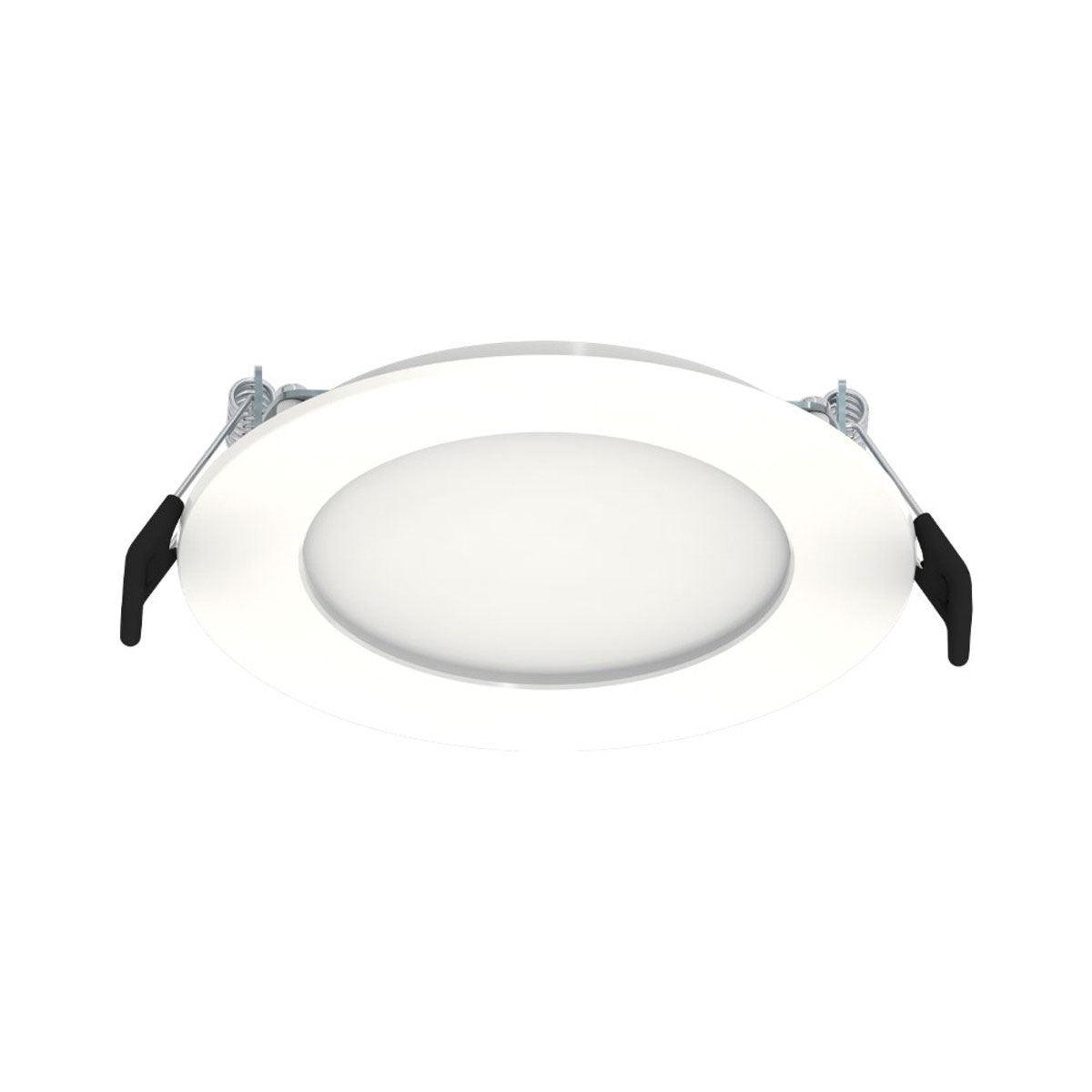 4 In. Edge-Lit Wafer Canless LED Recessed Light, 9 Watt, 700 Lumens, Selectable CCT, 2700K to 5000K, Smooth Trim - Bees Lighting