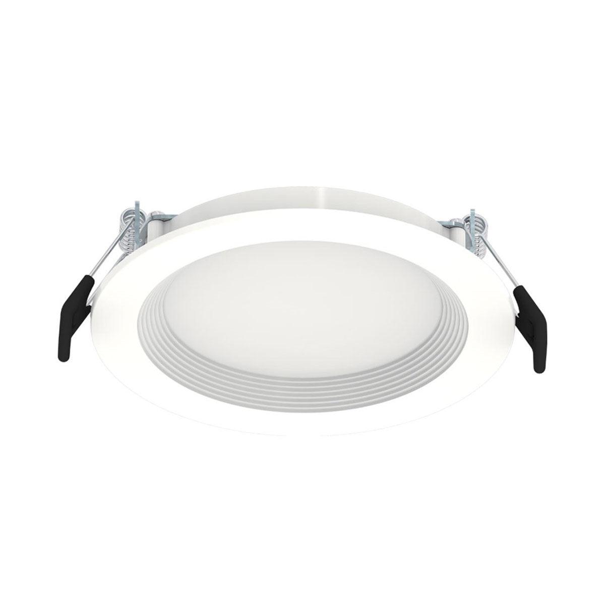 6 In. Edge-Lit Wafer Canless LED Recessed Light, 13 Watt, 1100 Lumens, Selectable CCT, 2700K to 5000K, Baffle Trim