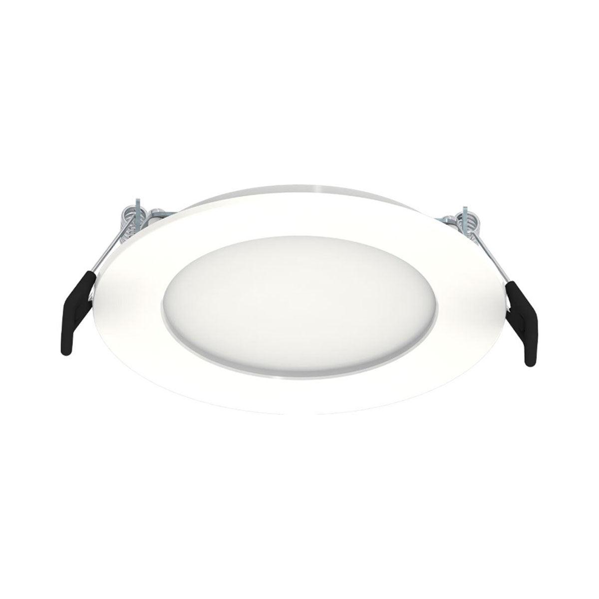 6 In. Edge-Lit Wafer Canless LED Recessed Light, 13 Watt, 1100 Lumens, Selectable CCT, 2700K to 5000K, Smooth Trim - Bees Lighting