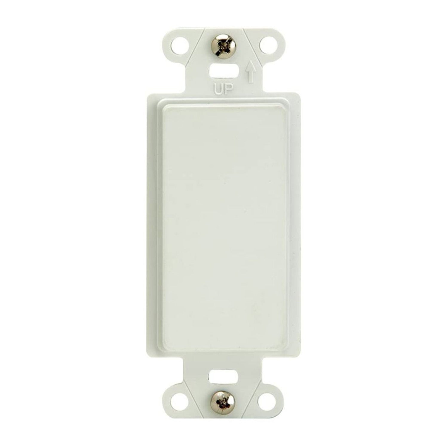 On-Q Blank Decorator Outlet Insert, White - Bees Lighting