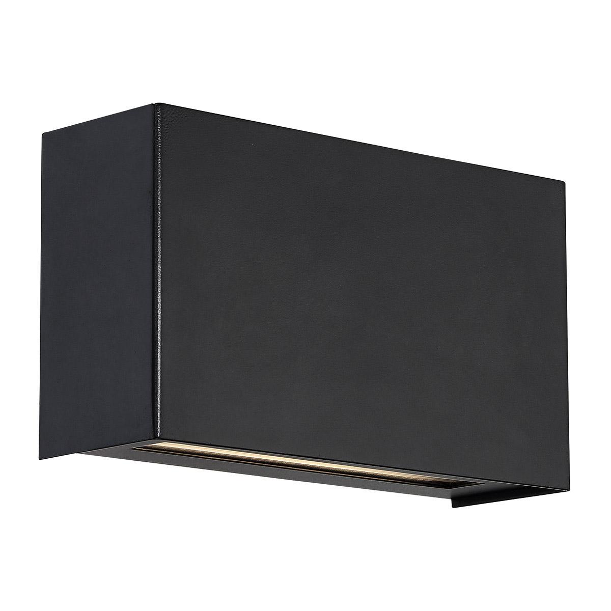 Blok 12 In LED Wall Light 3000K Black Finish - Bees Lighting