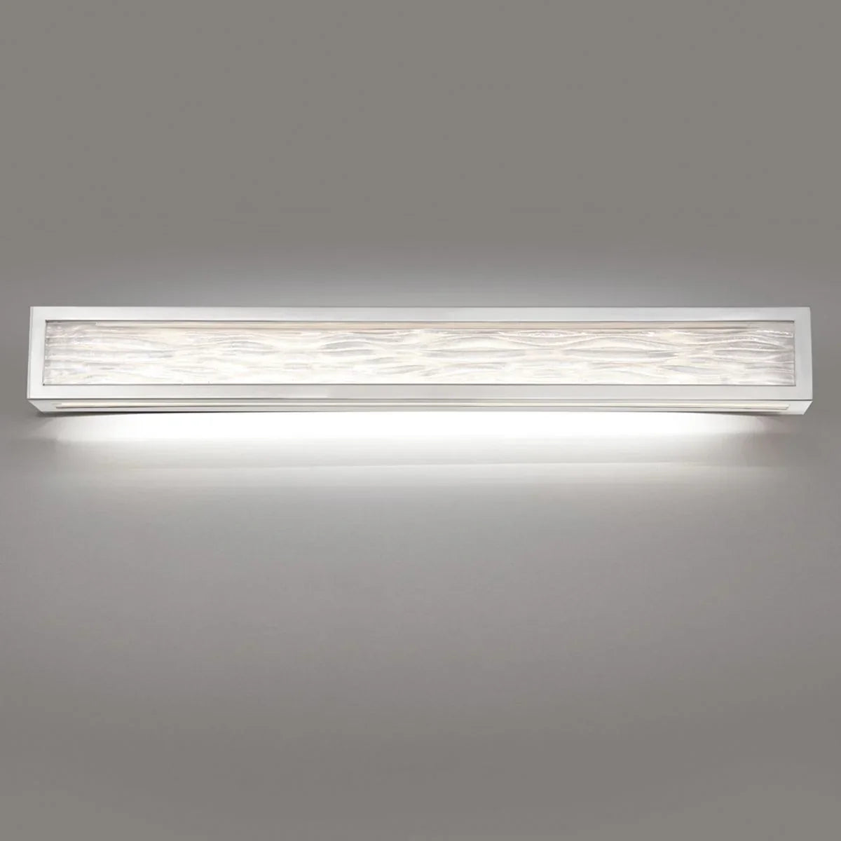 Shock Waves 38" LED Vanity Light, Brushed Nickel Finish - Bees Lighting