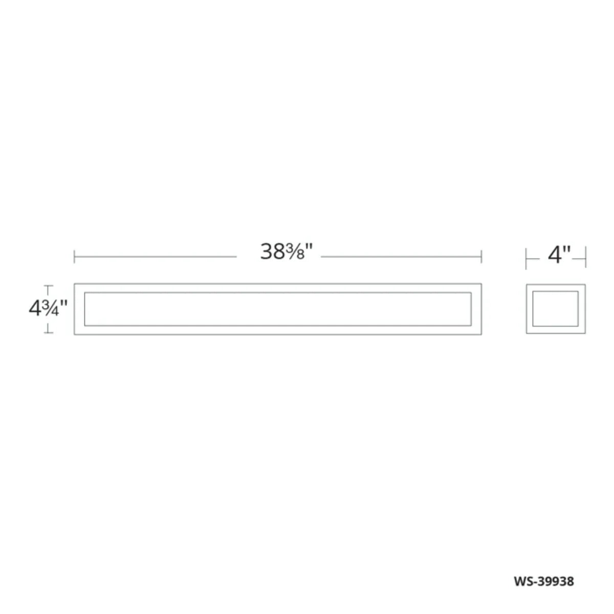 Shock Waves 38" LED Vanity Light, Brushed Nickel Finish - Bees Lighting
