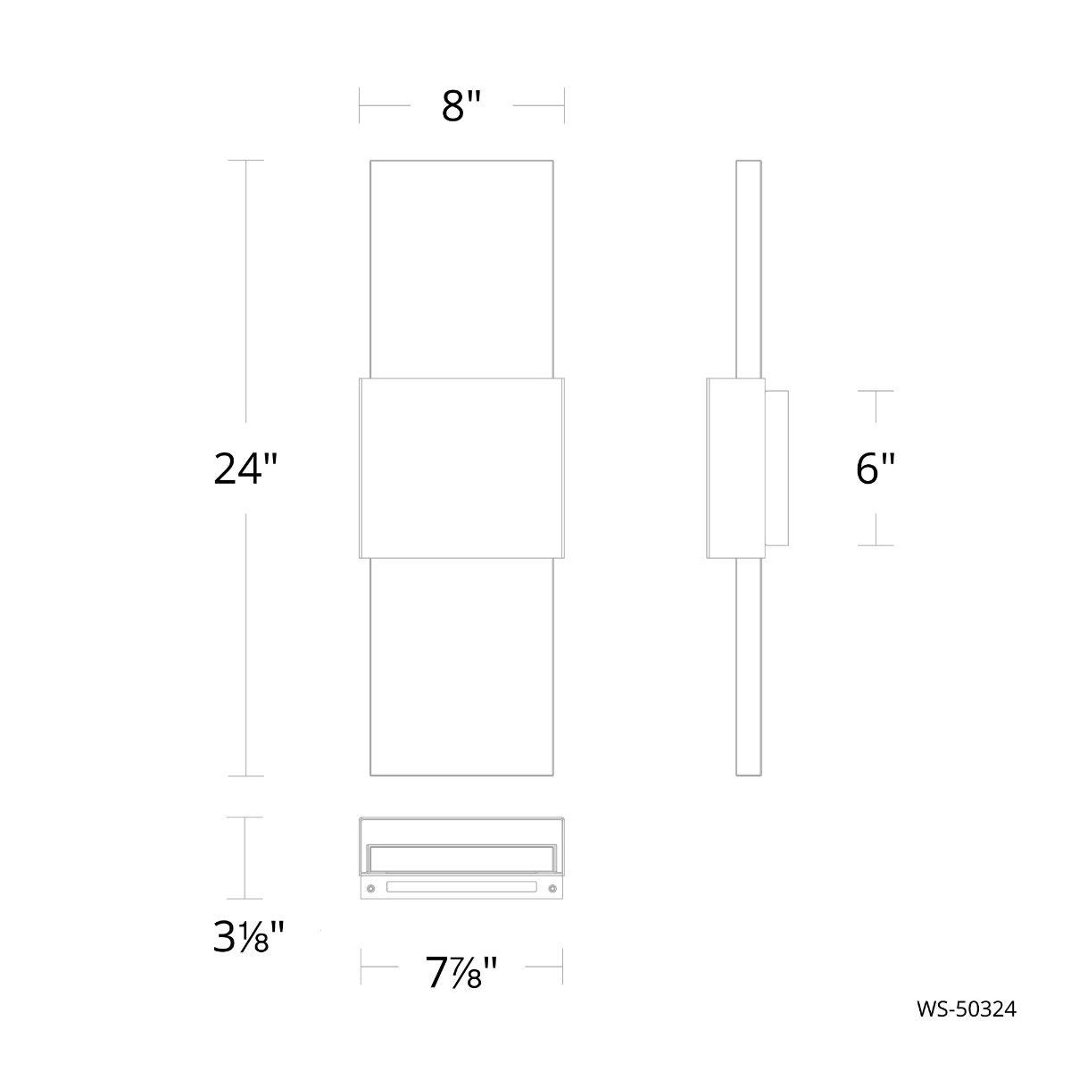 Mercer 24 in. LED Wall Sconce Brass finish - Bees Lighting
