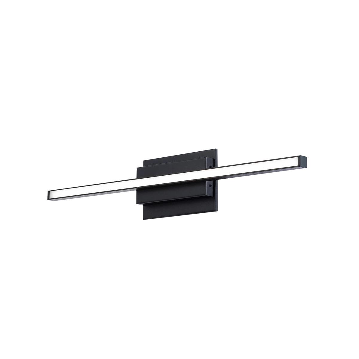 Parallax 24 in. LED Bath Bar 270 Lumens Selectable CCT Black finish - Bees Lighting