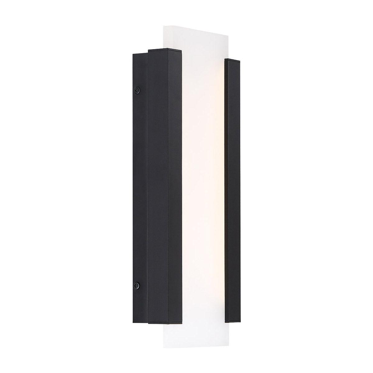 Fiction 14 In LED Wall Light 445 Lumens 3000K Black Finish - Bees Lighting