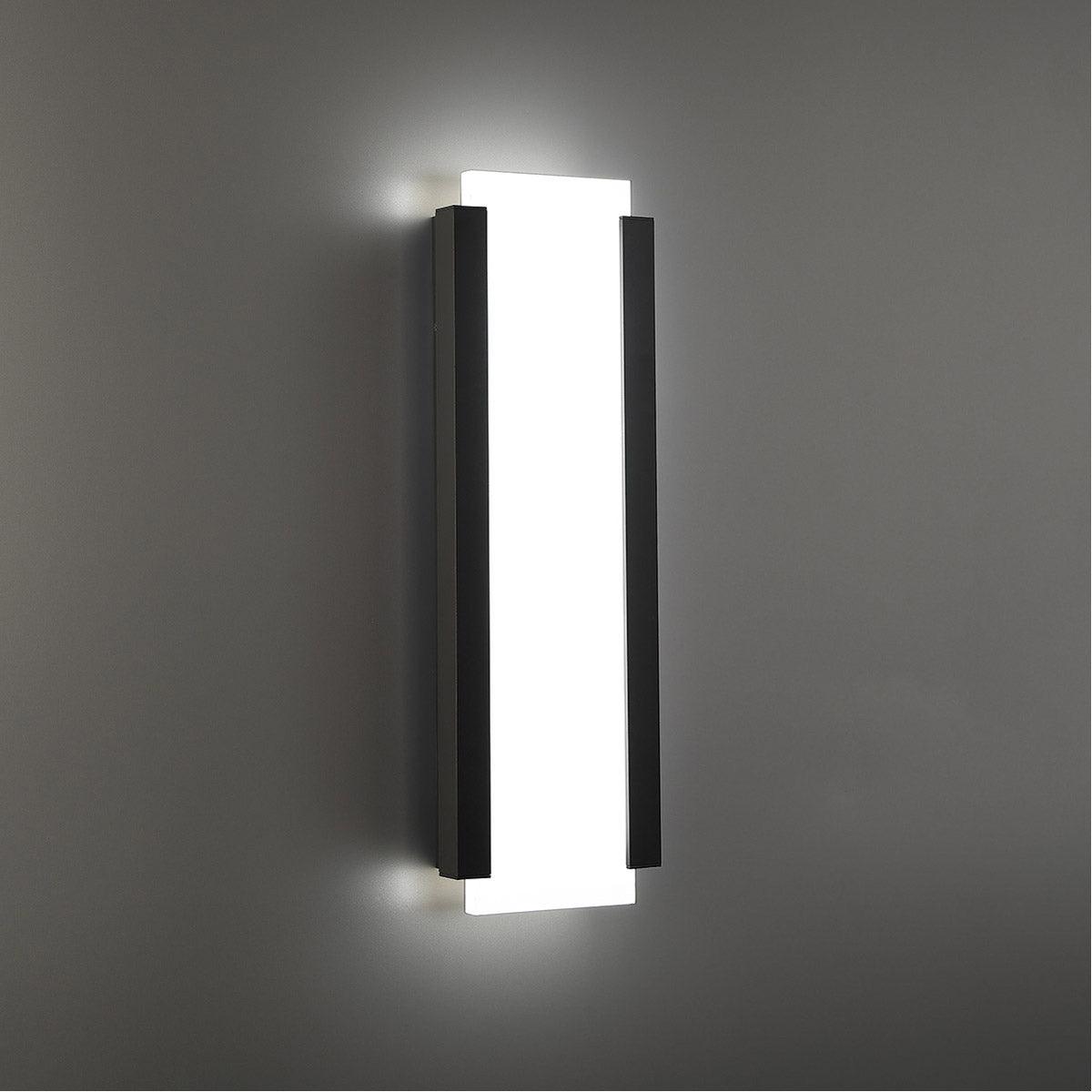 Fiction 14 In LED Wall Light 445 Lumens 3000K Black Finish - Bees Lighting