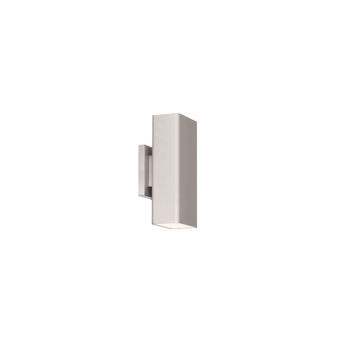 Edgey 10 in. LED Outdoor Wall Sconce 3000K Aluminum Finish - Bees Lighting