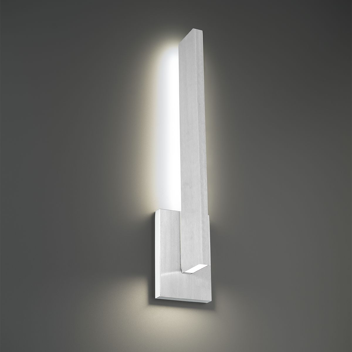 Mako 22 In. 2 Lights LED Outdoor Wall Sconce Aluminum Finish - Bees Lighting