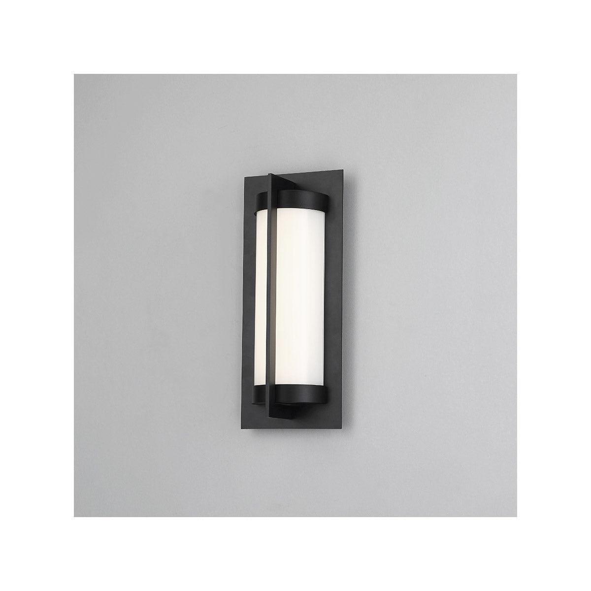 Oberon 14 in. LED Outdoor Wall Sconce Black - Bees Lighting