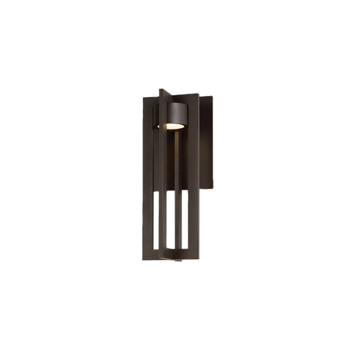 Chamber 16 in. LED Outdoor Wall Sconce 3000K Bronze Finish - Bees Lighting